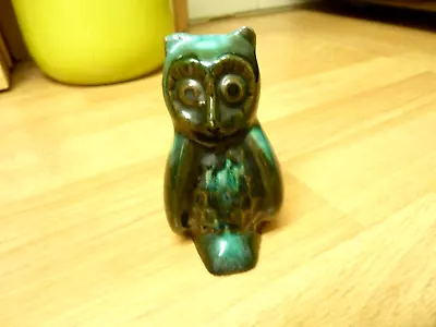 Buy Small Vintage Blue Mountain Pottery Owl Figure W/label • 6.99£