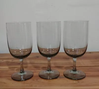 Buy Three Vintage Danish MCM Holmegaard Wine Cocktail Glasses 16 Oz 1960s • 14.65£