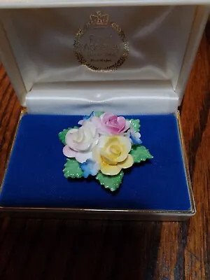 Buy Vintage Royal Adderley English China Flower Floral Brooch  • 5£