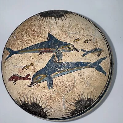 Buy Crete Trinket Box Dolphins Minoan Pottery Terracota Replica Handmade Politakis • 30.81£