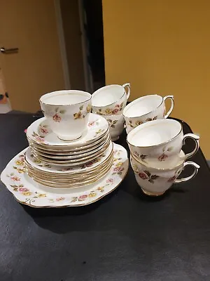 Buy Duchess Bone China Tea Set. 6 Cups And Saucers. 1x Serving Plate, 6 Side Plates. • 25£
