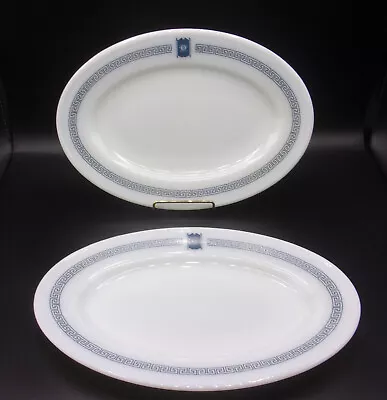 Buy Set Of 2 Vintage Pyrex Bradford House 11.5  Oval Plates Platters Milk Glass • 14.38£