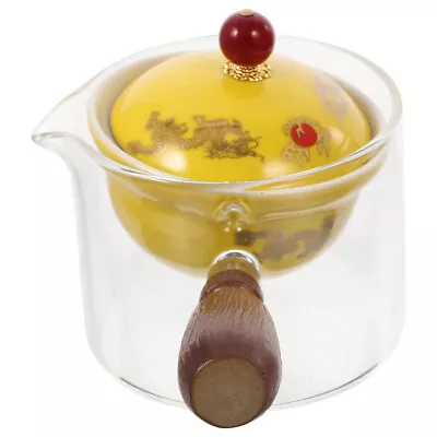 Buy  Glass Rotating Tea Set Travel Ceramic Teapot Ice Cream Metal Bowls • 23.98£