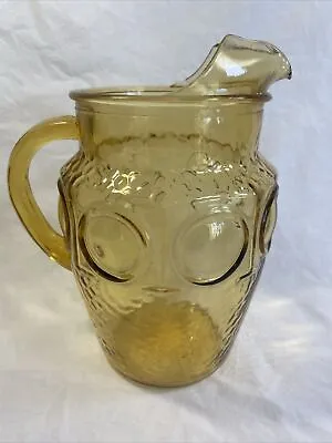 Buy Heritage Hill Honey Gold By Anchor Hocking 78 Oz. Pitcher Circa 1976 Textured • 23.02£