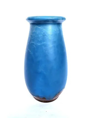 Buy Crown Ducal Blue Drip Glaze Vase, Circa 1930. • 28£
