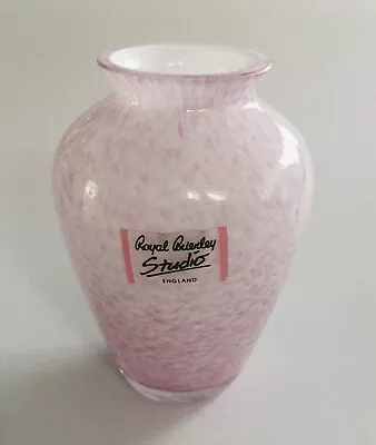 Buy Vintage ‘Royal Brierley’ Small Studio Glass Vase  • 15£