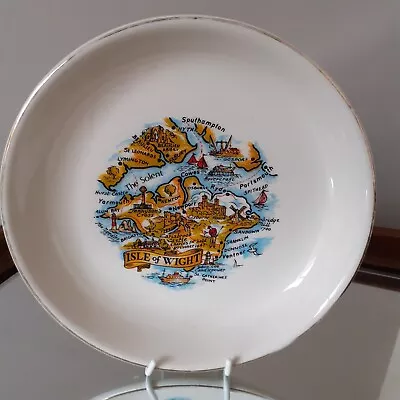 Buy Vintage Isle Of Wight Souvenir Plate Prince William Pottery Map Plate • 5£