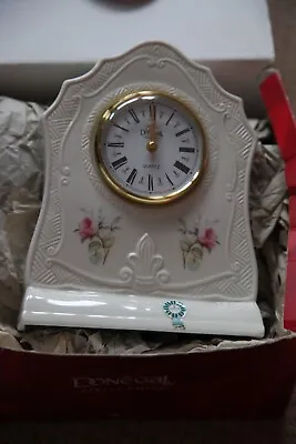 Buy Donegal Parian China Mantel Clock Mystical Rose Design • 13£