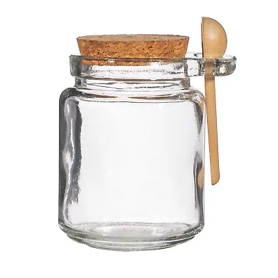 Buy Small Jar With Cork Lid And Spoon • 6£
