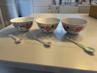 Buy Royal Albert Miranda Kerr Everyday Friendship 15cm 3 X Cereal Bowls & 3 Spoons • 35£