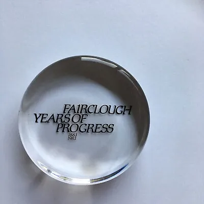 Buy Wedgewood Hand Made Crystal Glass Paperweight Commemorating Fairclough • 5£