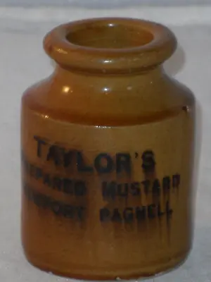 Buy Old Taylor's Stoneware Prepared Mustard Newport Pagnell N & P Trade Mark Pot 7cm • 9.99£