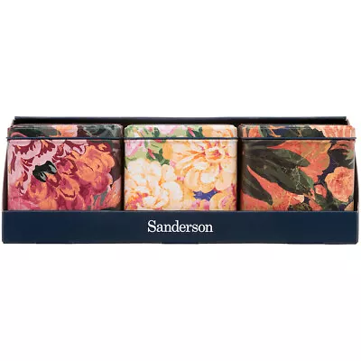 Buy Sanderson Storage Tins Very Rose & Peony Collection Set Of 3 • 22.99£
