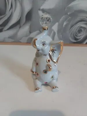 Buy Capodimonte Swarovski Baby Elephant Figurine Vintage Italian Porcelain • 39.99£