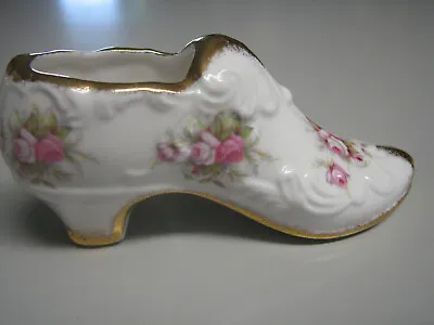 Buy Vintage PARAGON Fine Bone China Victoriana Rose Shoe Slipper  • 14.66£
