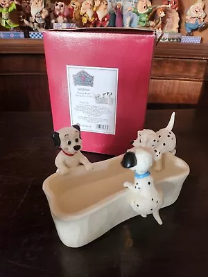 Buy Boxed Disney Traditions Puppy Bowel 101 Dalmatians Figurine Ornament • 0.99£