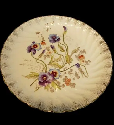 Buy Antique Handpainted Franz Anton Mehlem Plate - Sweet Pea • 12.75£