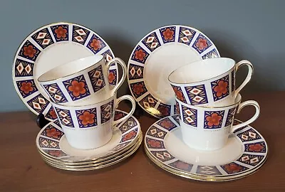 Buy 1970s Retro Queen Anne Bone China 4 Person Set Cups Saucers Side Plates &  • 40£