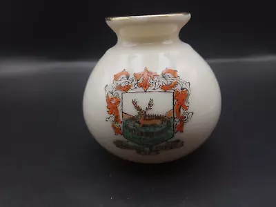 Buy Crested China - DERBY Crest - Silchester Vase - Late Foley Shelley China. • 6.25£