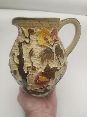 Buy Indian Tree Jug Vase H.J Wood Vintage Ceramic Hand Painted 21cm Tall • 16.27£