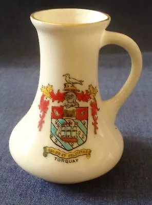 Buy The Savoy China. Crested China. Torquay.  Medieval Jug.(GREA) • 2£