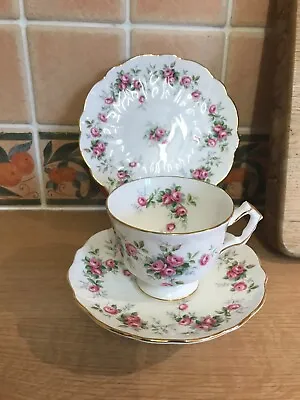Buy Aynsley Bone China Trio (Cup,Saucer & Side Plate) Grotto Rose Design • 20£