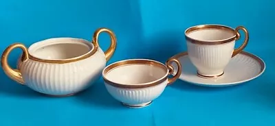 Buy SWANSEA PARIS DESIGN PORCELAIN  TRIO AND SUCRIER - EARLY 19th CENTURY • 345£
