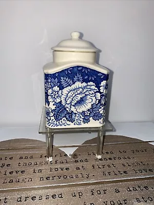 Buy Masons Crabtree & Evelyn Blue And White Flowers Tea Caddy  Canister Sugar Bowl • 33.15£