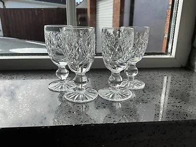Buy Set Of 4 Waterford Crystal Sherry Glasses Donegal  ? Cut 3.25” High • 19.99£