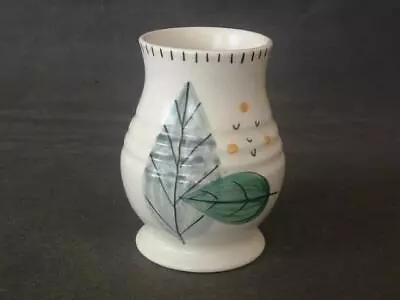 Buy Vintage Radford Pottery Posy Vase - Leaf Decoration • 12.99£