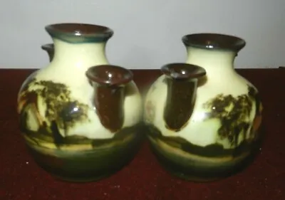 Buy Crown Dorset  Pottery Torquay Pair Of Multi Spout Vases  • 28£