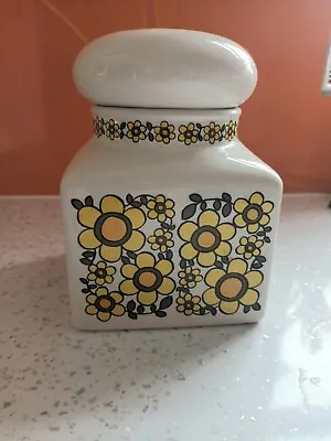 Buy Taunton Vale Yellow Flower Pot Cannister Jar • 16£