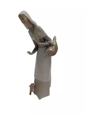 Buy Vintage Lladro Hand Made In Spain The Shepherds And Dog Porcelain Figurine 1034 • 9.99£