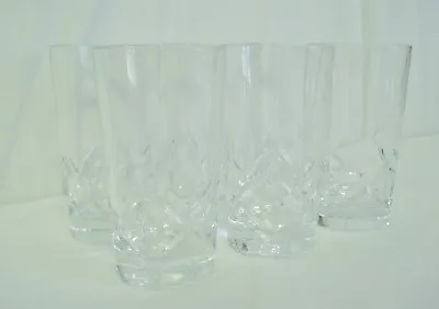 Buy 6 Royal Doulton Crystal Total Eclipse Highball Glasses Bar Drink Glass Set • 57.63£