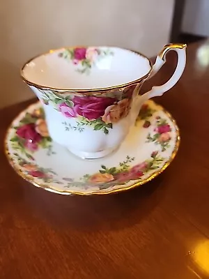 Buy Royal Albert Old Country Roses 1962 Fine Bone China Tea Cup Saucer England MINT • 18.30£