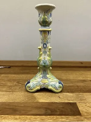 Buy Desvres French Faience Hand Painted Candlestick Antique 19th Century. Early Mark • 80£