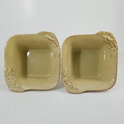 Buy Casa Stone By Casafina Madeira Harvest Set Of TWO Beige Square Bowls Portuguese • 17.33£