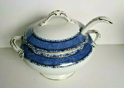 Buy Vintage Burleigh Ware Soup Tureen With Lid And Ladle In The  Sandon  Pattern #1 • 20£
