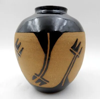 Buy Vintage Signed Keramika Pecka Wood-fired Pottery Vase ~ Made In Czech Republic • 22.97£