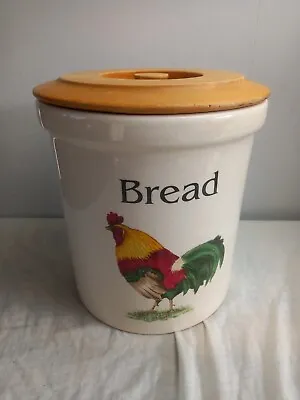 Buy Cloverleaf  Pottery   Farm Animals Cockerel Bread Bin  • 29.99£