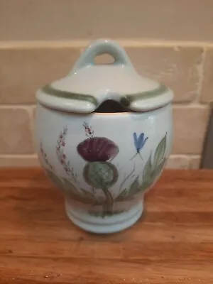 Buy Vintage Buchan Portobello Scotland Finest Stoneware Thistle Lidded Preserve Pot • 9.99£