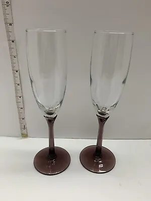 Buy Libbey Glassware Vintage Purple Vine Glasses Set Of Two 8/7 • 13.45£