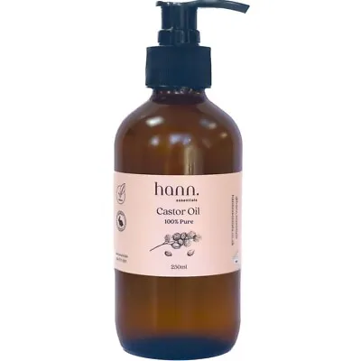 Buy Organic Castor Oil, 100% Pure, Cold Pressed, Hexane Free,Glass Bottle, Pump Lid • 10.99£