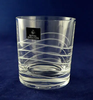 Buy Royal Doulton Crystal “PARTY SET Cut A” Whiskey Glass – 9.3cms (3-5/8″) Tall • 18.50£