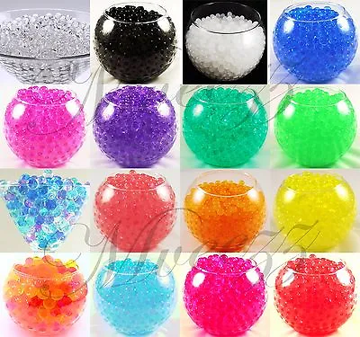 Buy 1000 Water Beads Expanding Gel Crystal Soil Ball Wedding Vase Filler Party Event • 1.99£