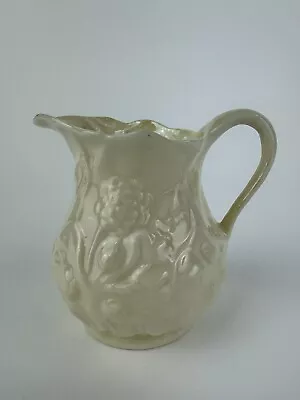 Buy Belleek Irish Porcelain Floral Creamer Yellow Interior Ireland 1926 Black Mark • 42.69£