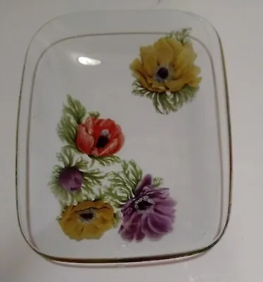 Buy VTG Chance Hand Painted In England Floral Relish Small Tray /Plate Pinkerton Co. • 8.27£