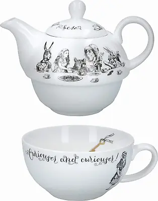 Buy V&A Alice In Wonderland Tea For One Teapot And Cup Set In Gift Box, Fine China,  • 36.82£