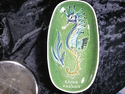 Buy Jo Lester Isle Of Wight Pottery 1950s 1970s Seahorse Trinket Dish Elsie & Ernest • 25£