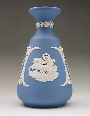 Buy Wedgwood Jasperware Blue Posy Vase, Pottery Bud China Stoneware Josiah Vintage • 25.20£